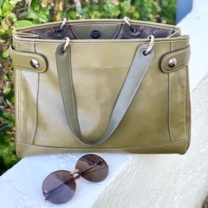 NWOT Longchamp Olive Leather Tote